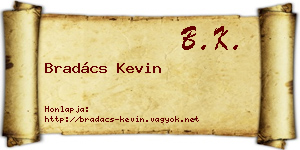 Bradács Kevin névjegykártya