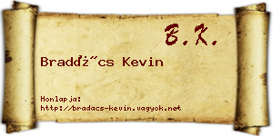 Bradács Kevin névjegykártya